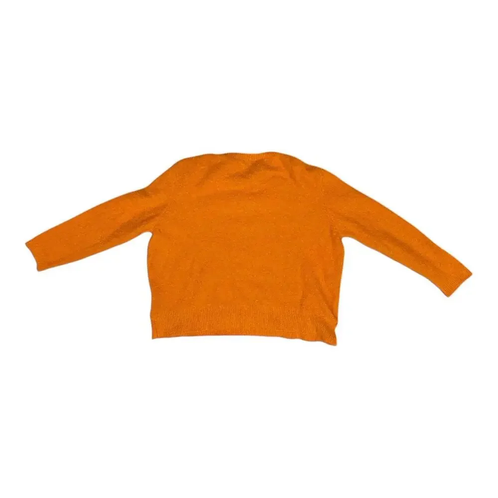 OSKA Orange Oversized Knit Sweater Size 1 XS Preppy Baggy Made in Italy